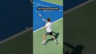 Which forehand is your favourite: Rublev, Auger-Aliassime or Cerundolo? 🔥 #Tennis