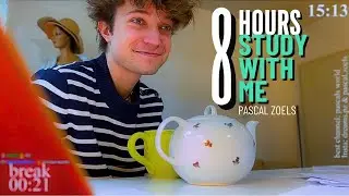 LIVE | 8-HOUR study with me 📚🌧 rain sounds & pomodoro timer 60 & 10