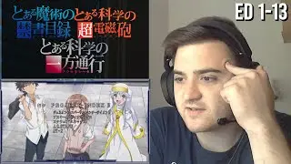Certain Insightful Endings! | Toaru Series | Ending 1-13 | Reaction