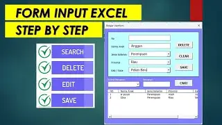 1. Cara membuat form input data di excel dengan userform VBA