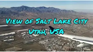 View of Salt Lake City, Utah from airplane ✈️ | airplane view of mountains | funzone of anto