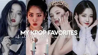 my favorites of all the years i've liked kpop