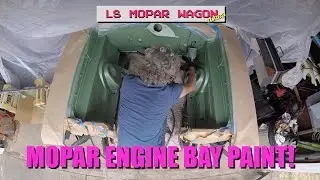Finally painting the Coronet's engine bay!
