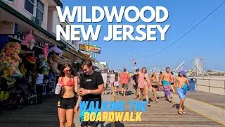Walking the Boardwalk in Wildwood, New Jersey
