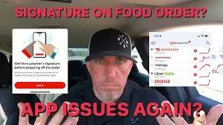 SARCASTIC DASH RIDE ALONG - SIGN FOR FOOD ORDER - APP ISSUES CONTINUE 