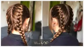Como hacer trenzas de raíz con flequillo