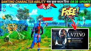 ⚡Santino character ability test in free fire🔥||✨Santino character ka ability kya hai✅