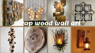 scrap Wood wall décor and scrap wood wall art ideas #wooden #modern wood wall art