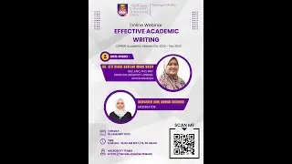 Webinar "Effective Academic Writing" bagi Projek Tahun Akhir Program Sesi Oktober 2022 - Feb 2023