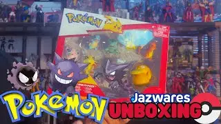 Unboxing Multipack Pokemon Battle Figures; Gastly, Haunter, Gengar Jazwares colección Reseña pikachu