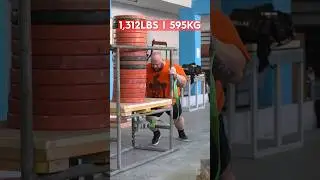 Kyriakos Grizzly 595kg/ 1,312lb Sled #shorts #workout #strongman