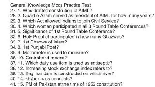 LAT General Knowledge MCQs | Part 16 |Studygroup786