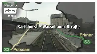 S-Bahn Berlin | Karlshorst - Warschauer Straße | Führerstandsmitfahrt, 1995