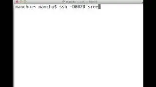 Socks proxy on a Mac through SSH Dynamic Port Forwarding
