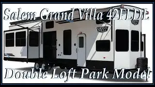 3 Bedroom 2 Story Salem Grand Villa 42FLDL Tiny Home style Trailer @ Couchs RV Nation RV Review Tour