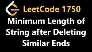Minimum Length of String after Deleting Similar Ends - Leetcode 1750 - Python