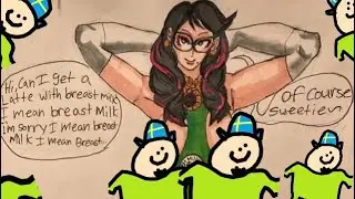 Hi Bayonetta can I get a Latte with Breast Milk I mean Breast Milk I mean Breast Milk