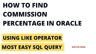 Find the commission percentage of employees in oracle sql