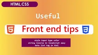 style input type color | how to reverse string | data list tag in html | style form inputs 