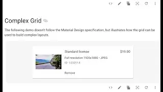 React Grid component - Material-UI - Basics