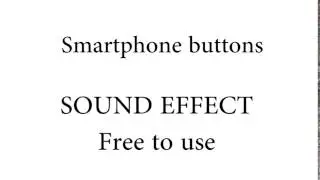 Smartphone buttons SOUND EFFECTS