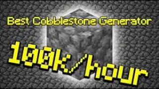 # minecraft  easy and unlimited cobblestone generater or cobblestone farm