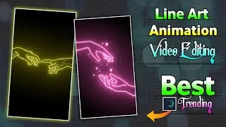 Line Art Animation Video Editing In Alight Motion | Black Template Video Editing In Alight Motion