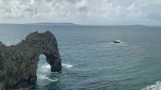 Durdle Door in uk,  a peak into Jurassic time.