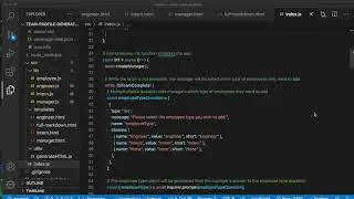 Team Profile Generator Demo & Code Explainer
