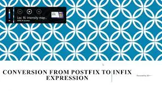 26.5 Postfix to Infix Conversion in Hindi Version