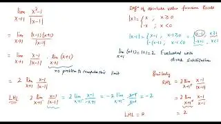 Why limit (x^2-1)/|x-1| as x goes to1 does not exist? || Non-existing limits in calculus ||