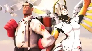 The Medic vs Mercy! TF2 vs Overwatch