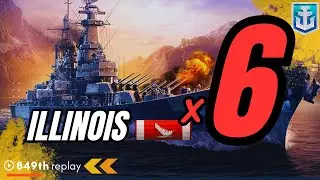 ILLINOIS Gameplay: Watch Her Crush Enemies in This Beastly Battleship World of Warships #gaming
