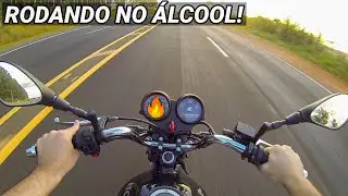 ACELERANDO NA ESTRADA A CG 125 FAN NO ÁLCOOL!