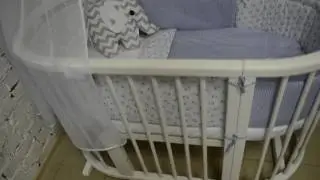 Овальная кроватка и  текстиль Ovalbed