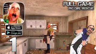 Mr Meat Gameplay Walkthrough Part 1 - Pig Girl Rescue - Full Game (Android,iOS)