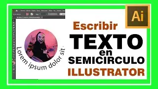 Escribir TEXTO EN MEDIO CIRCULO en ILLUSTRATOR. Crear texto debajo de circulo para tu logo o diseño