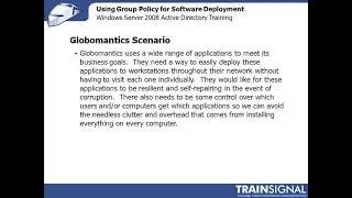 Windows Server Active Directory Using Group Policy for Software Development Lesson14