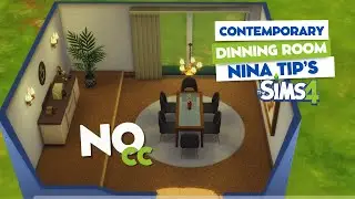 Contemporary Dinning Room || TIPS || BASE game, NO CC || SIMS 4