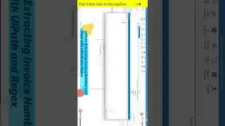 Automated PDF Data Extraction: Extracting Invoice Number and Date with UiPath and Regex | English