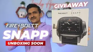 Fire Boltt Snapp Unboxing & Review Soon🔥GIVEAWAY⚡CamWatch🔥fire boltt snapp 4g smartwatch