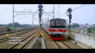 KRL JR 205-50F masuk Stasiun Manggarai