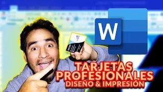 🔥¿Cómo Diseñar Tarjetas de Negocios con Word? Imprime tus tarjetas con poco dinero