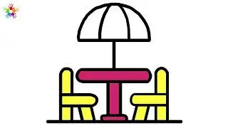 Chair Drawing, Painting, Coloring for Kids & Toddlers | Basic Drawing Techniques