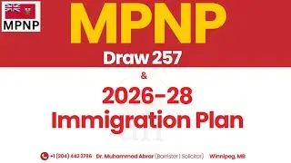 Manitoba PNP Draw & 2026–28 Immigration Plan