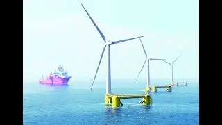 Floating Offshore Wind Farm - Offshore Animation