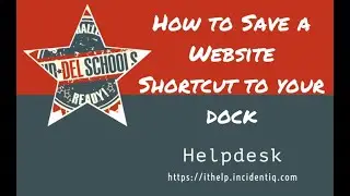 Macbook:  How to save a website shortcut to dock