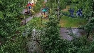 Дождь после знойных дней