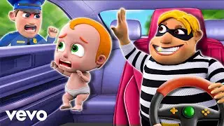 Don't get in Strangers' Cars 🚗 Police Cartoon 👮 Police Safety Song & Kids Songs 