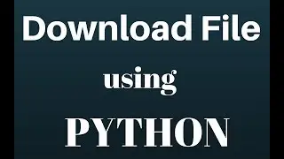 download file using python
